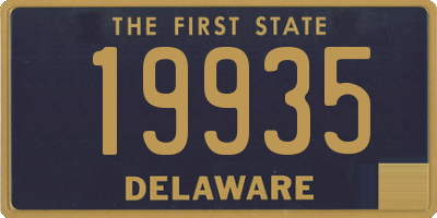 DE license plate 19935