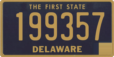 DE license plate 199357
