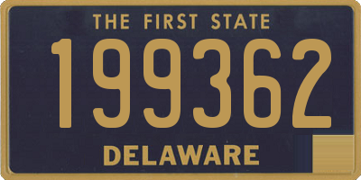 DE license plate 199362