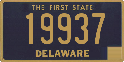 DE license plate 19937