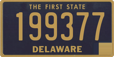 DE license plate 199377