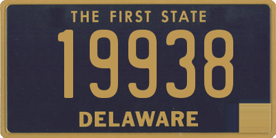 DE license plate 19938