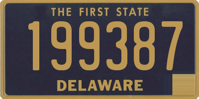 DE license plate 199387