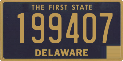 DE license plate 199407