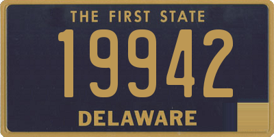 DE license plate 19942