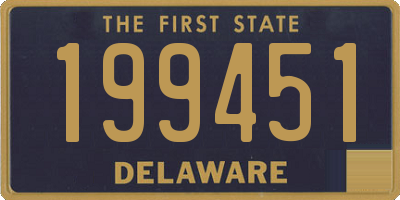 DE license plate 199451