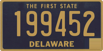 DE license plate 199452