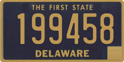 DE license plate 199458