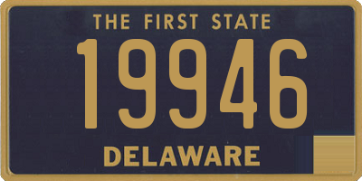 DE license plate 19946