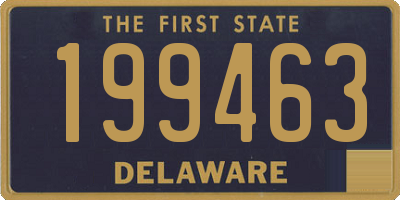 DE license plate 199463