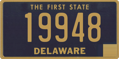 DE license plate 19948