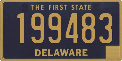 DE license plate 199483