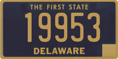 DE license plate 19953