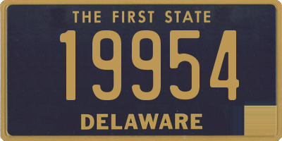 DE license plate 19954