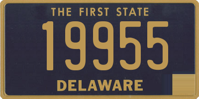 DE license plate 19955