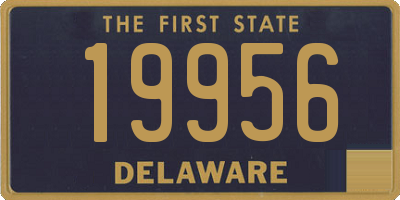 DE license plate 19956