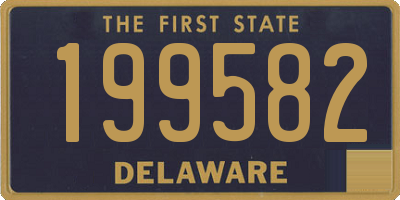 DE license plate 199582