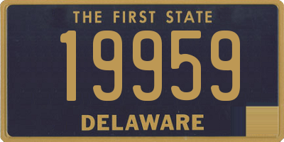 DE license plate 19959