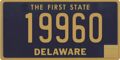 DE license plate 19960
