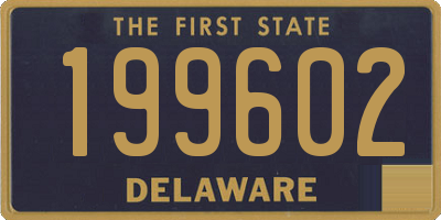 DE license plate 199602