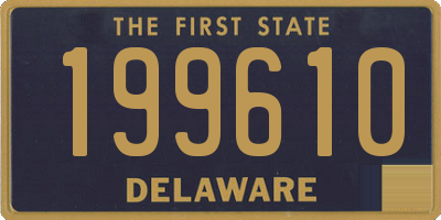 DE license plate 199610
