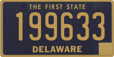 DE license plate 199633