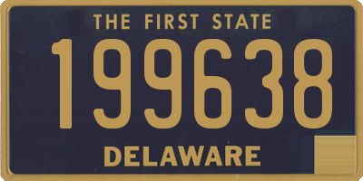 DE license plate 199638