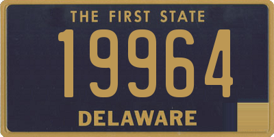 DE license plate 19964