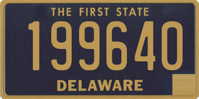 DE license plate 199640