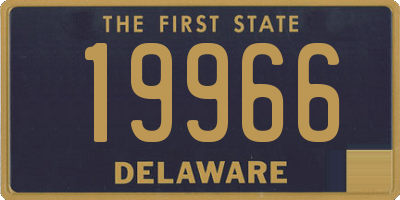 DE license plate 19966