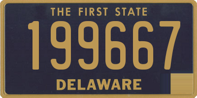 DE license plate 199667