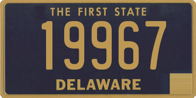DE license plate 19967