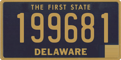 DE license plate 199681