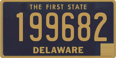 DE license plate 199682