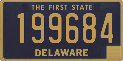 DE license plate 199684