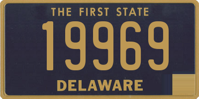 DE license plate 19969