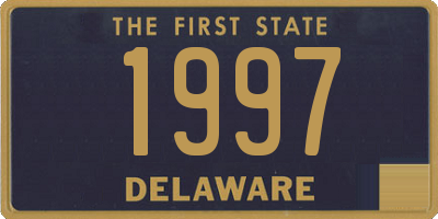 DE license plate 1997