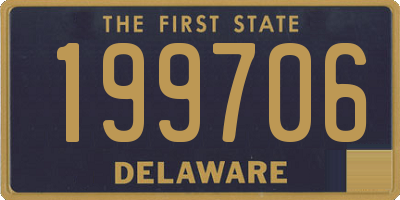 DE license plate 199706