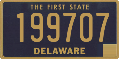 DE license plate 199707
