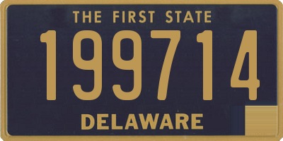 DE license plate 199714