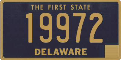 DE license plate 19972