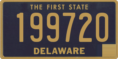 DE license plate 199720