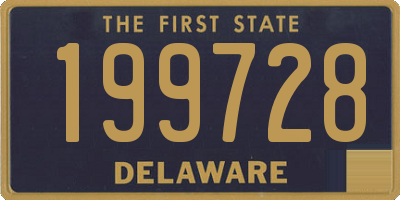 DE license plate 199728