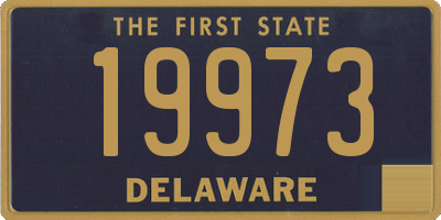 DE license plate 19973