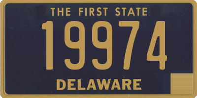 DE license plate 19974