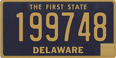 DE license plate 199748