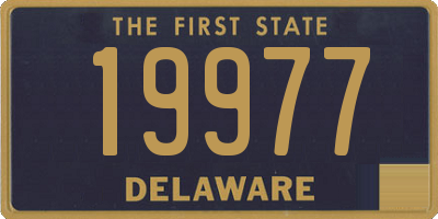 DE license plate 19977