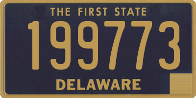 DE license plate 199773
