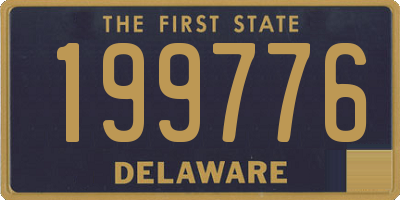 DE license plate 199776