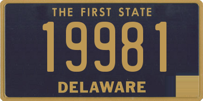 DE license plate 19981